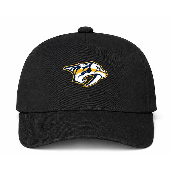 Nashville Predators NHL Logo Black Dad Baseball Cap Hat