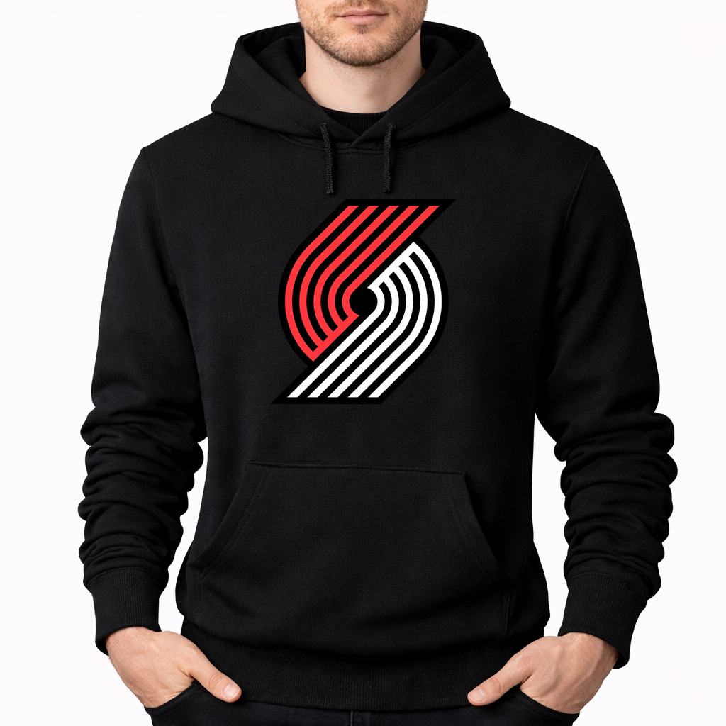Men's Portland Trail Blazers Pullover Hoodie - Black