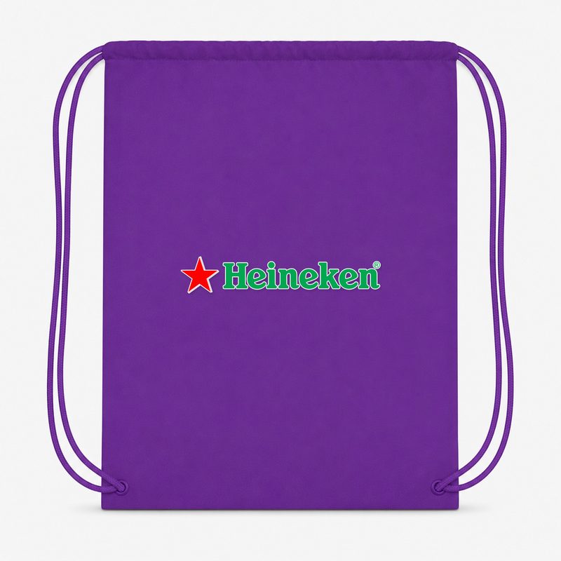 Heineken Drawstring Bag - Purple