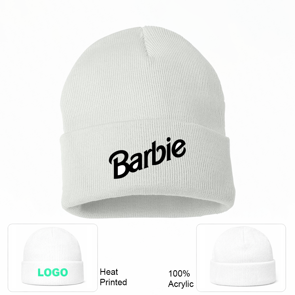 Barbie Beanie Hat - White