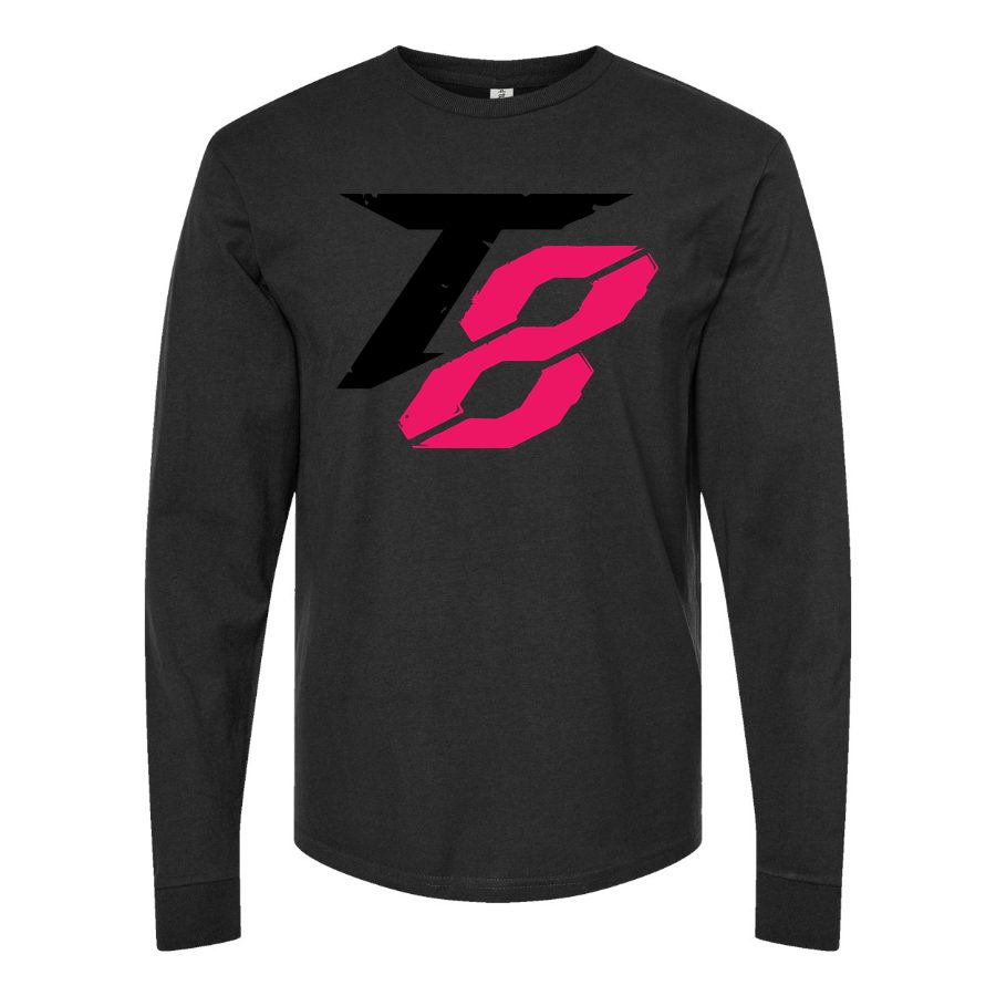 Men's Tekken 8 Black Long sleeves Cotton Blend T-Shirt - Black