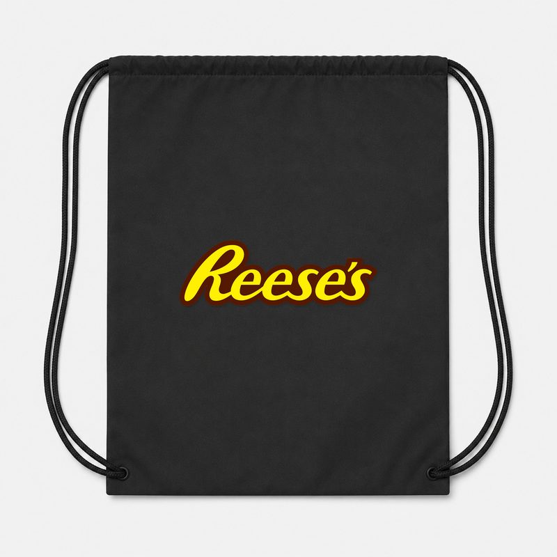 Reeses Food Drawstring Bag - Black