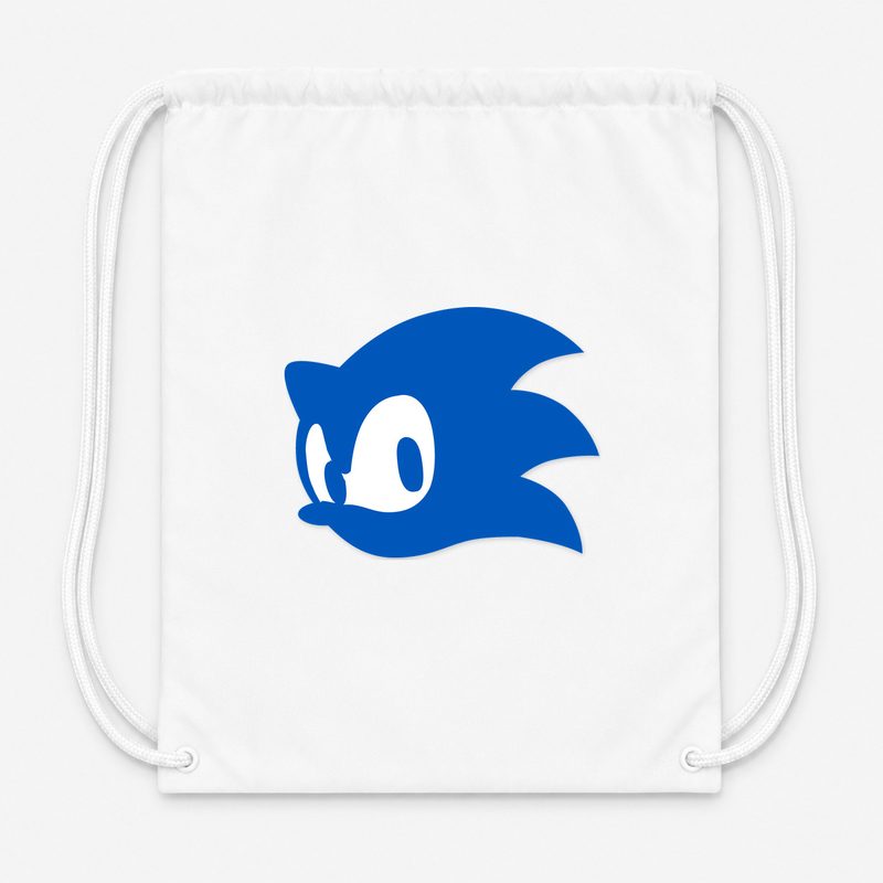 Sonic Drawstring Bag - White