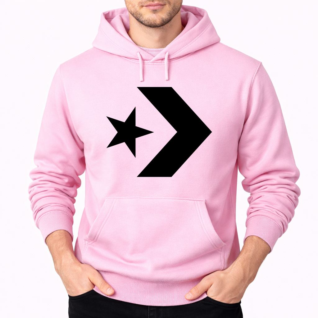 Men's Converse Pullover Hoodie - Pink