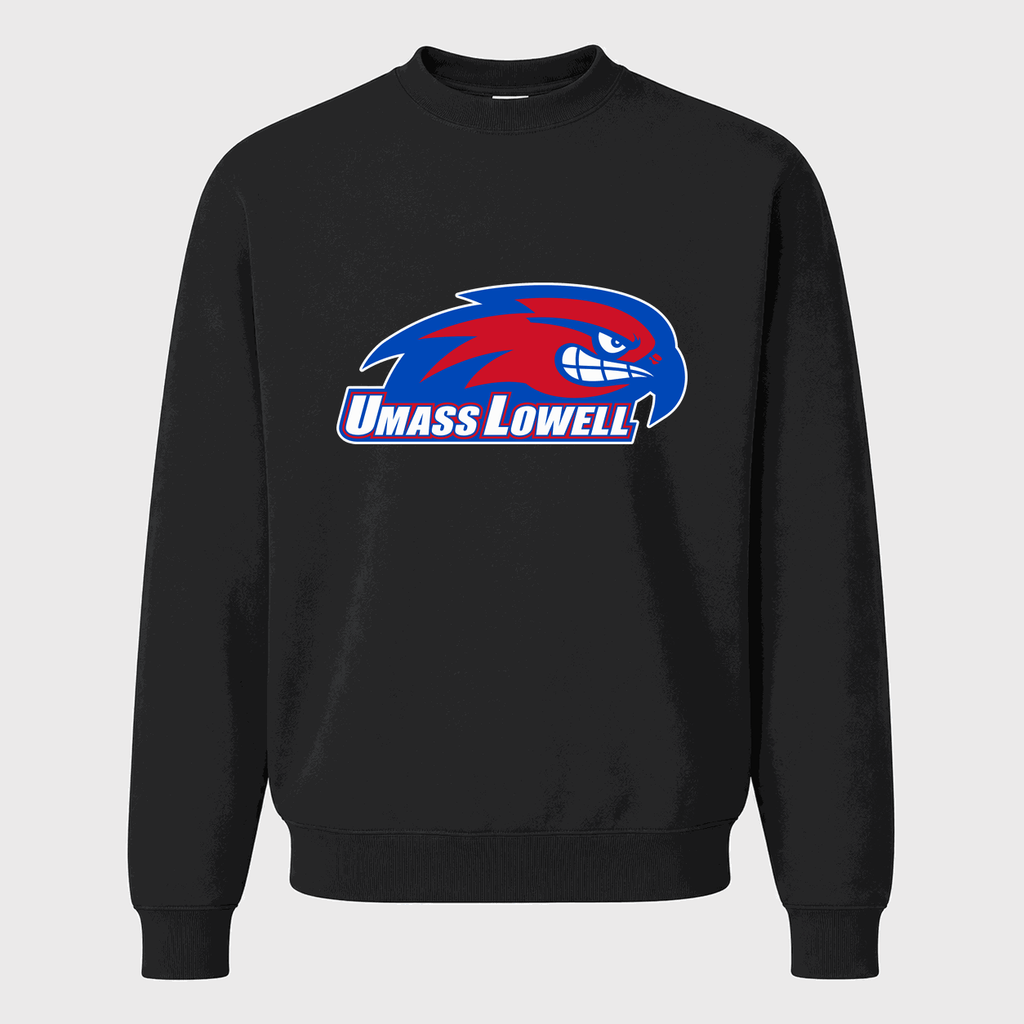 Men's UMass Lowell River Hawks Crewneck Sweatshirt - Black