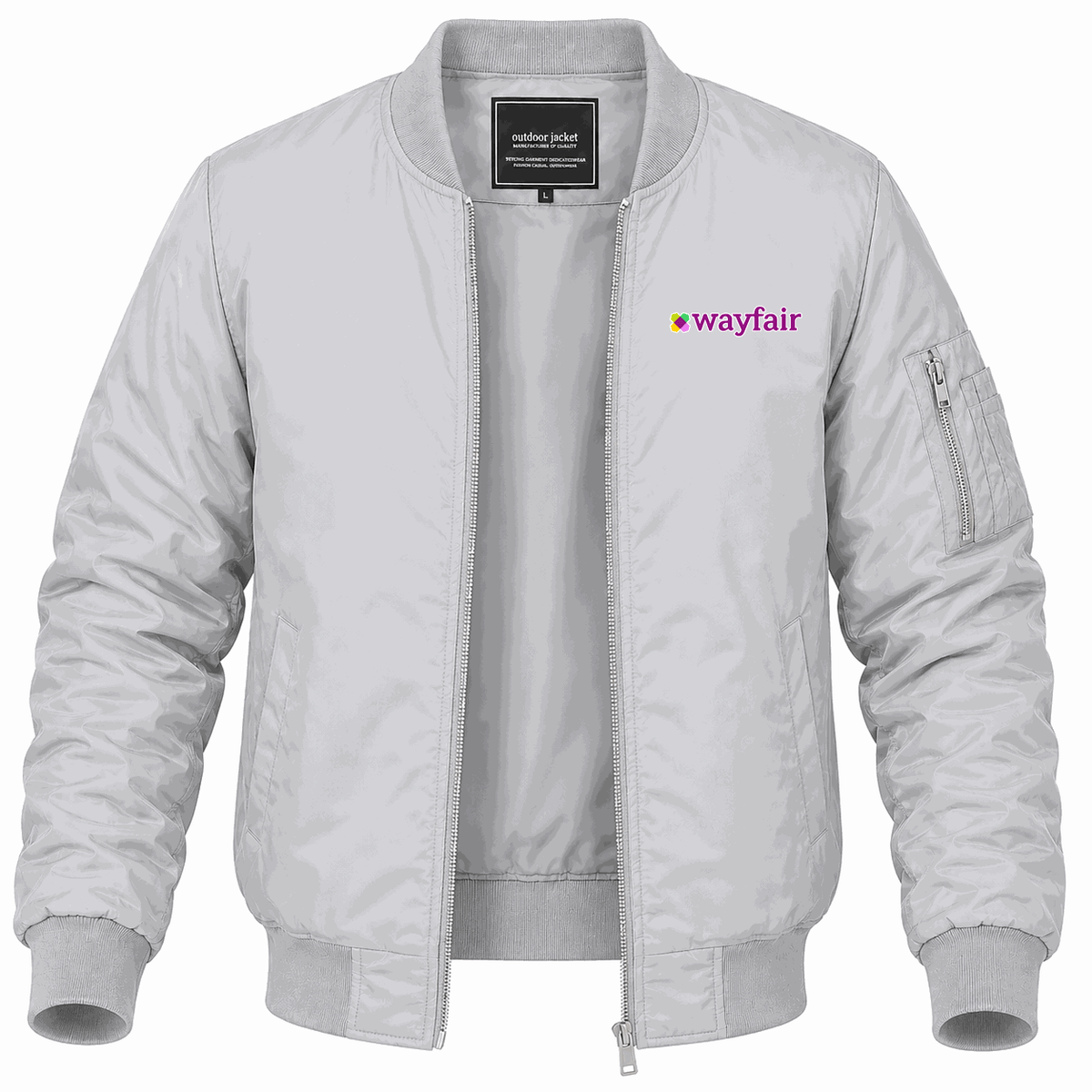 Men's Wayfair Lightweight Bomber Jacket - Gray