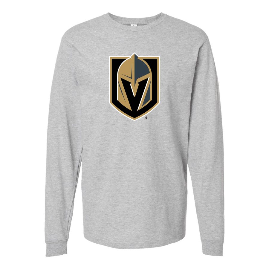 Men's Vegas Golden Knights Long sleeves Cotton Blend T-Shirt - Gray