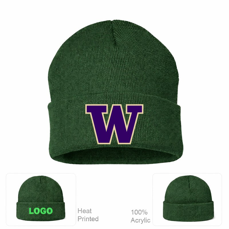 Washington Huskies Forest Green Beanie Hat