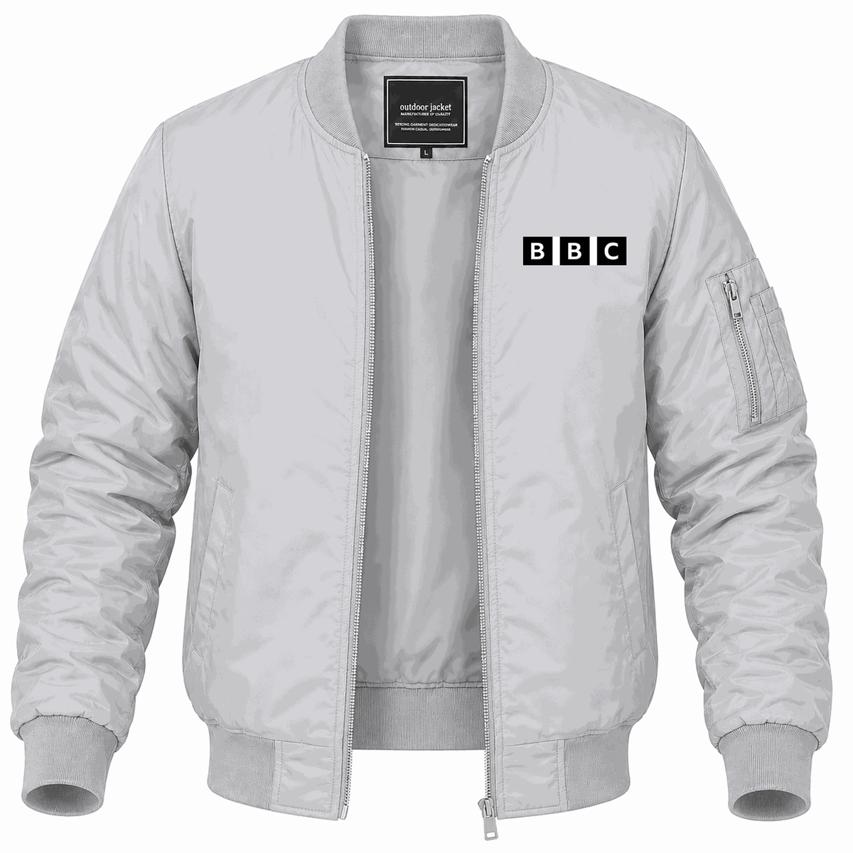 Men's BBC Lightweight Bomber Jacket - Gray
