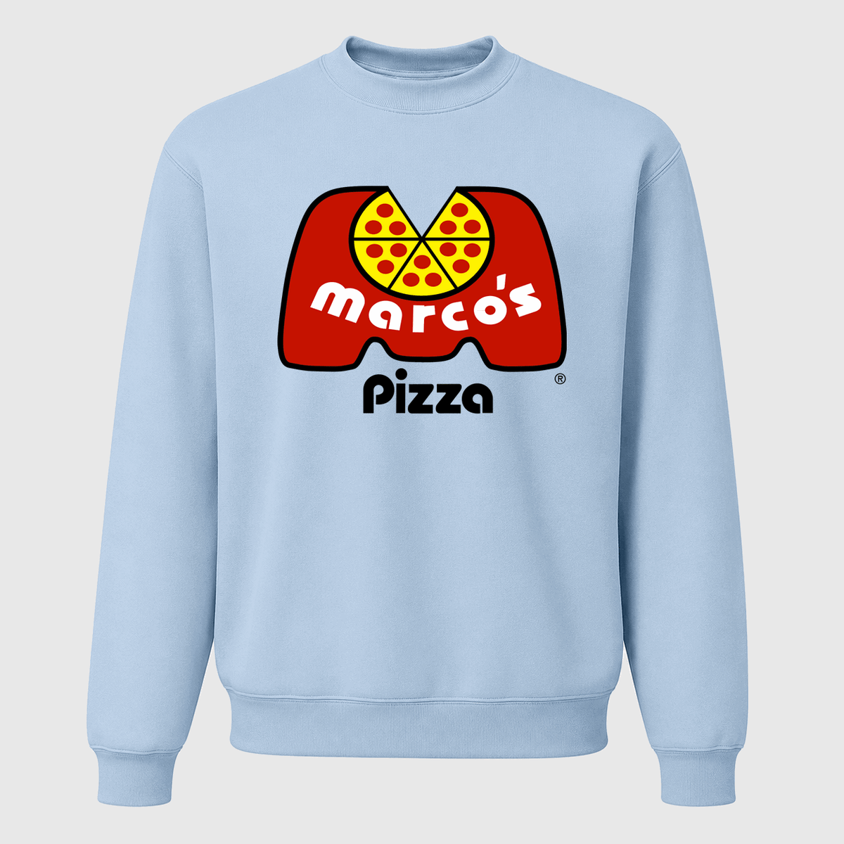 Men's Marco's Pizza Crewneck Sweatshirt - Sky Blue