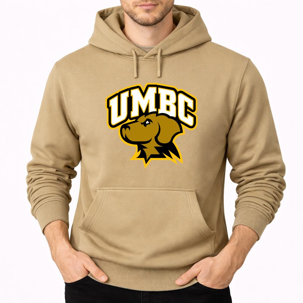 Men's UMBC Retrievers Pullover Hoodie - Tan