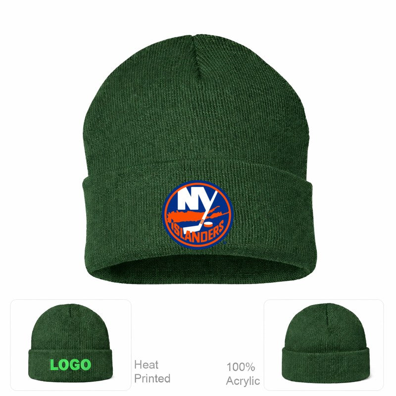 New York Islanders Forest Green Beanie Hat