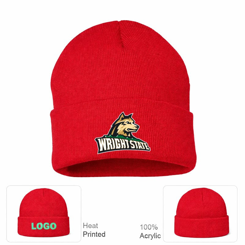 Wright State Raiders Red Beanie Hat