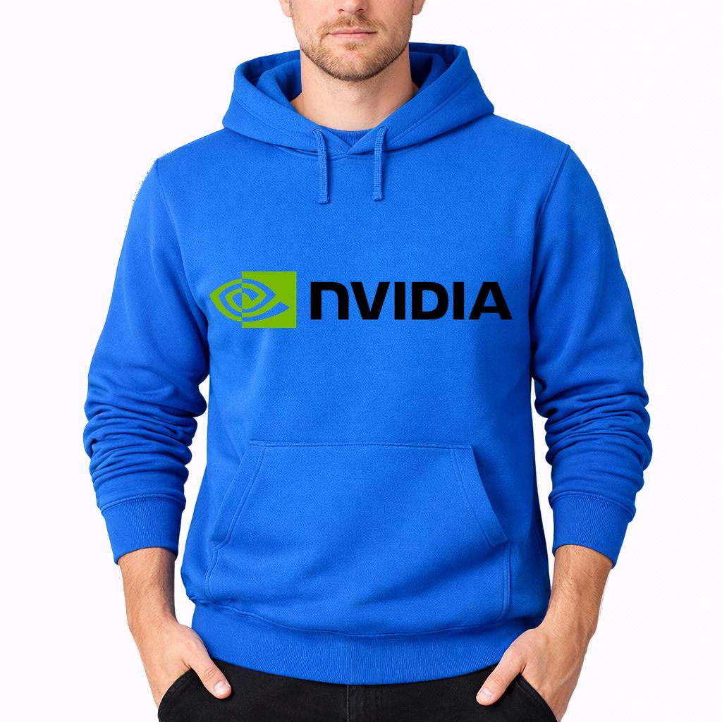 Men's Nvidia Pullover Hoodie - Azure