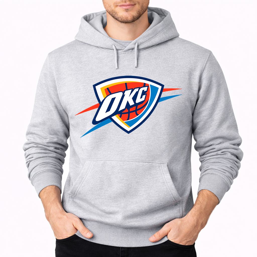Men's Oklahoma City Thunder Pullover Hoodie - Gray