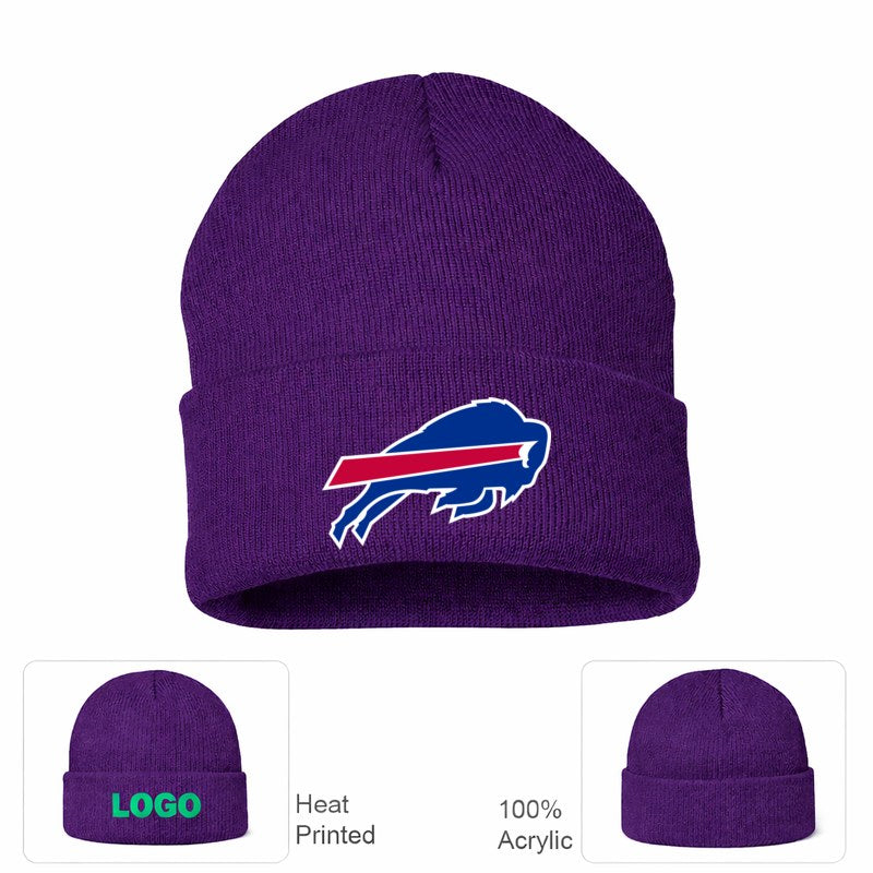 Buffalo Bills Purple Beanie Hat