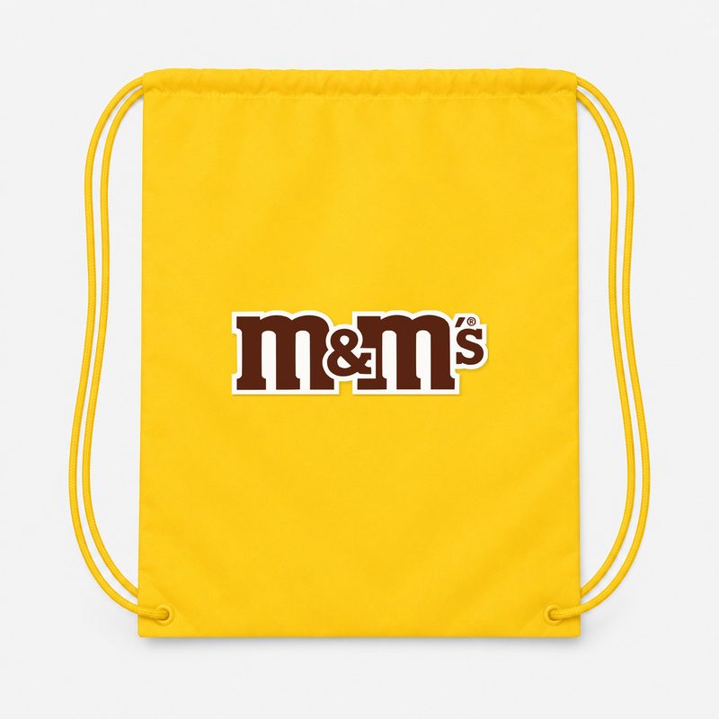 MMs Food Drawstring Bag - Yellow