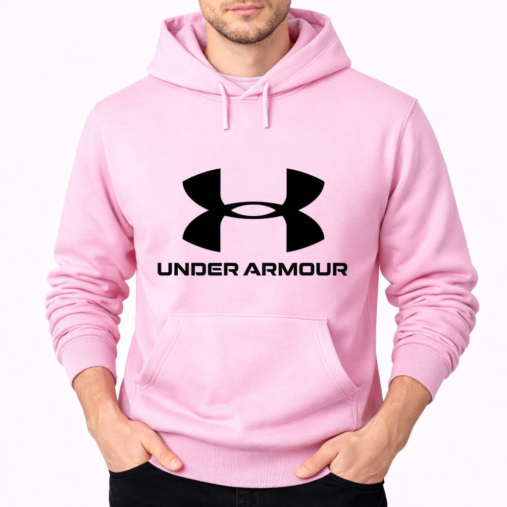 Men's Under Armour Pullover Hoodie - Pink