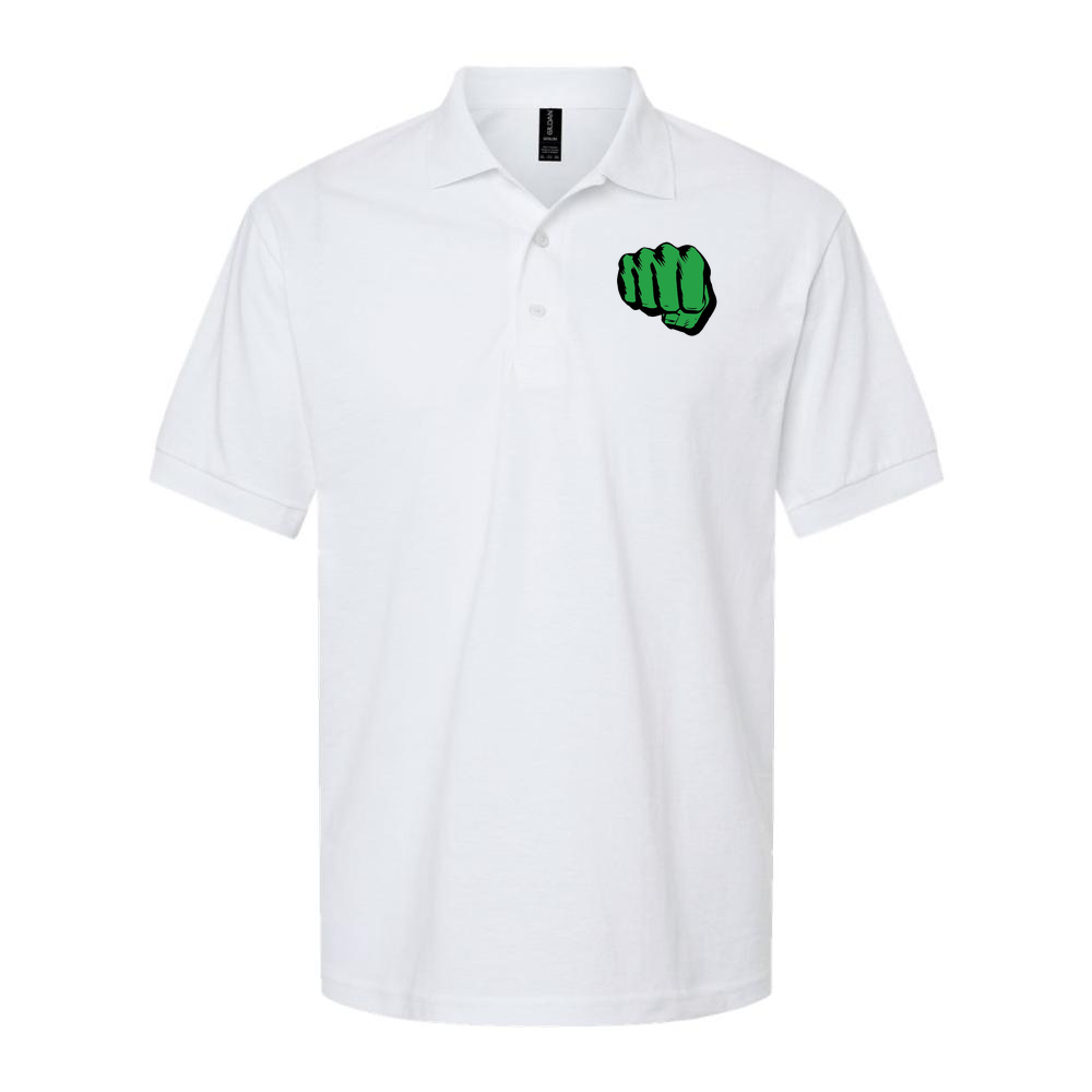 Men's Hulk Punch Dry Blend Polo - White
