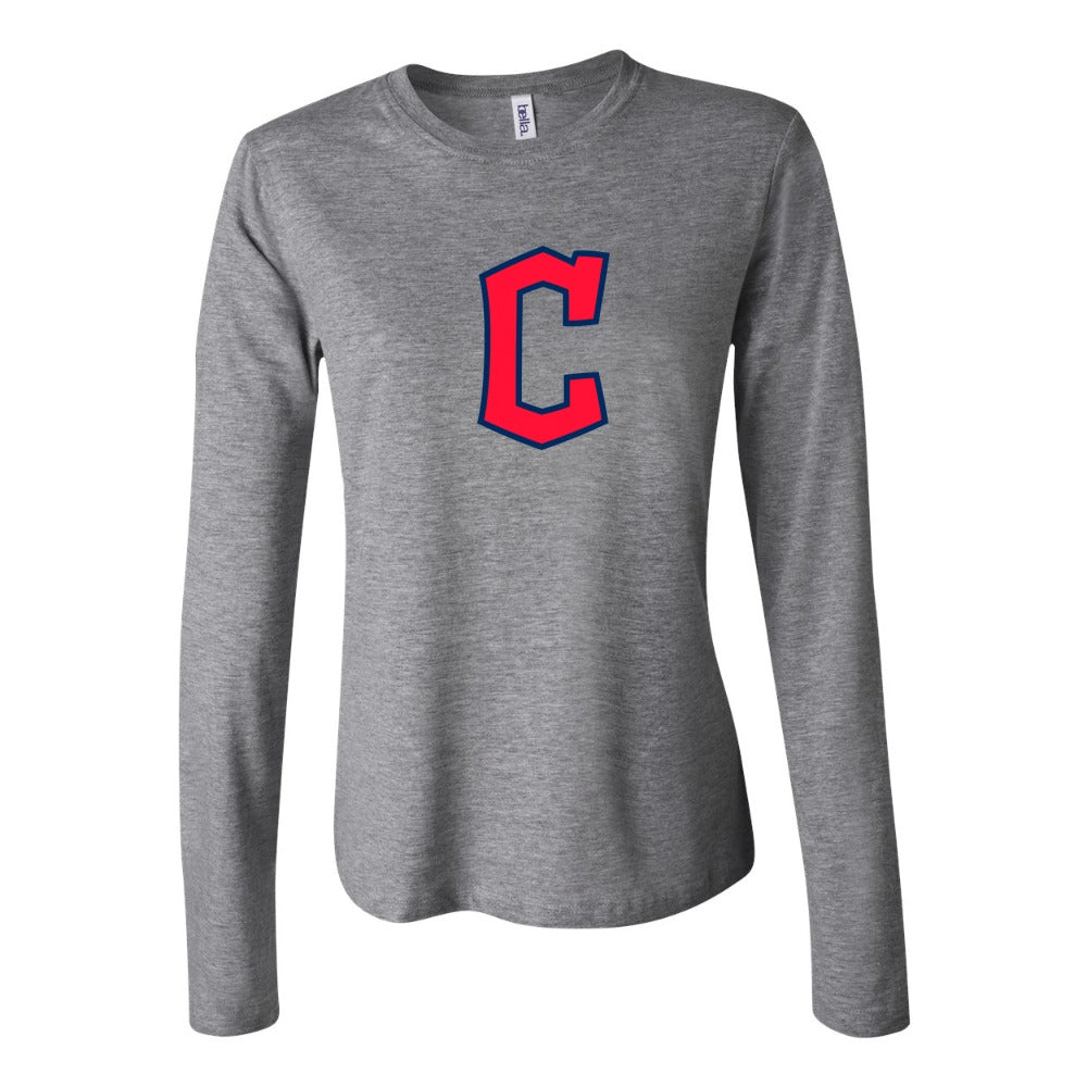 Women's Cleveland Guardians Long Sleeve T-Shirt - Gray