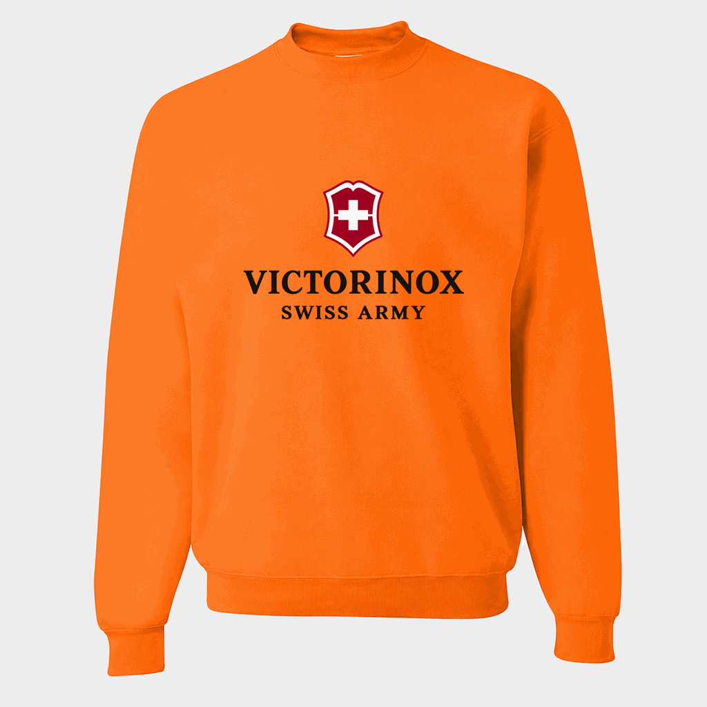 Men's Victorinox Swiss Army Crewneck Sweatshirt - Orange