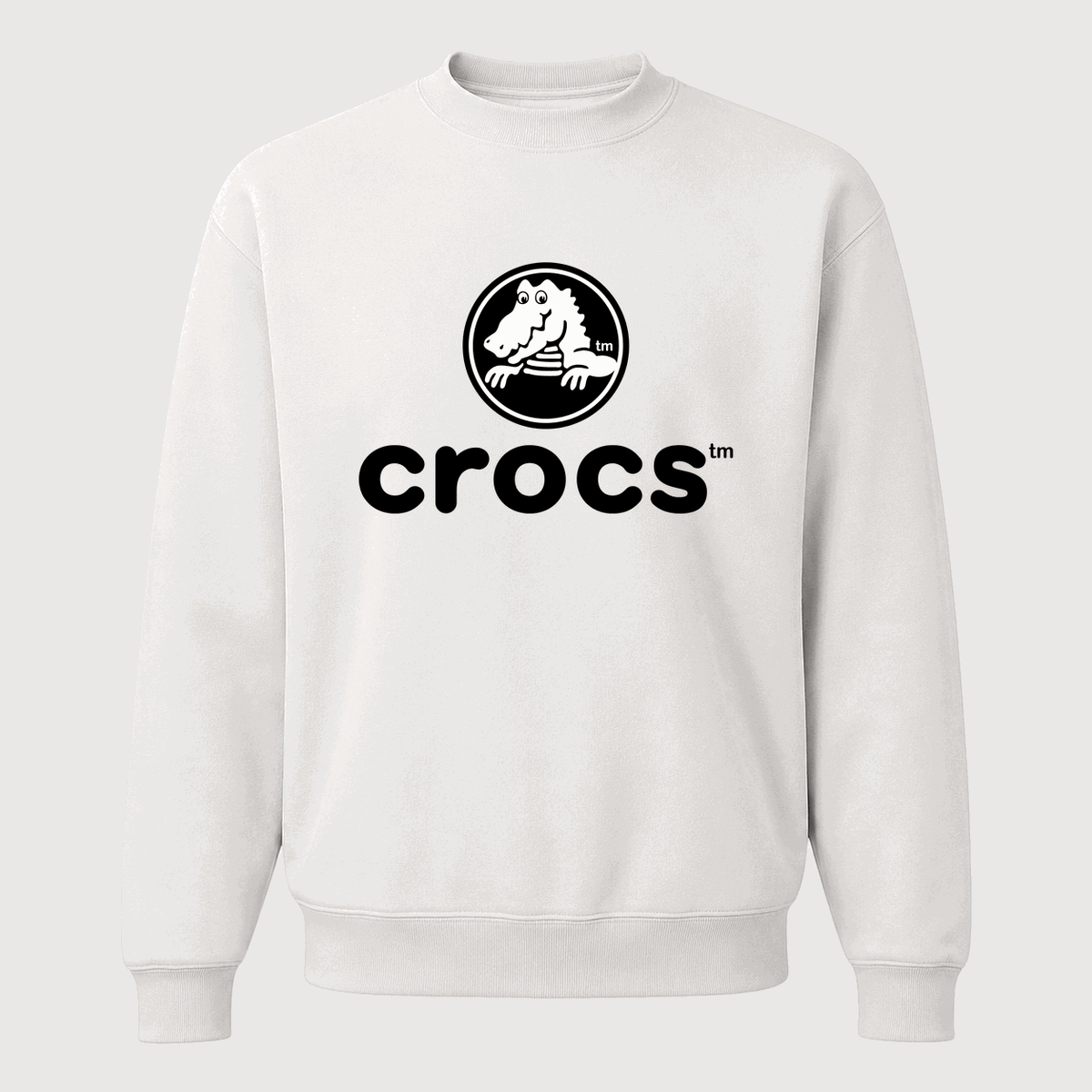 Men's Crocs Crewneck Sweatshirt - White