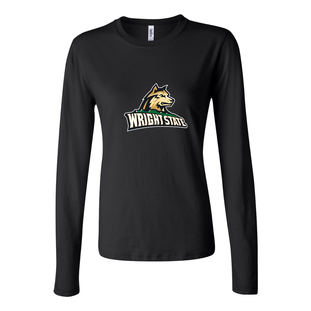 Women's Wright State Raiders Long Sleeve T-Shirt - Black