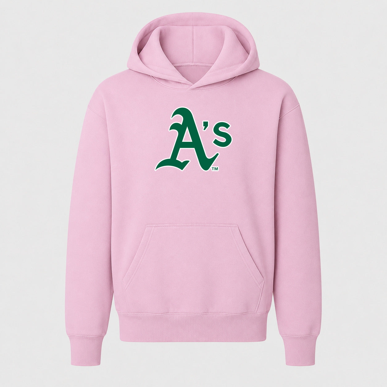 Youth Oakland Athletics Pullover Hoodie - Light Pink