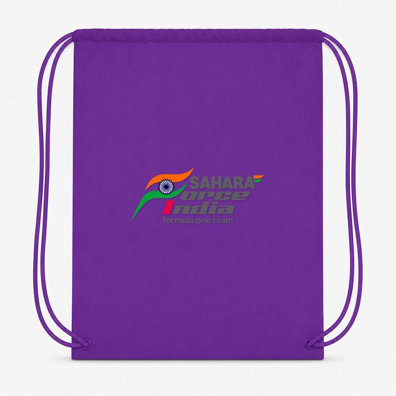 Sahara Force India Formula One Team Drawstring Bag - Purple