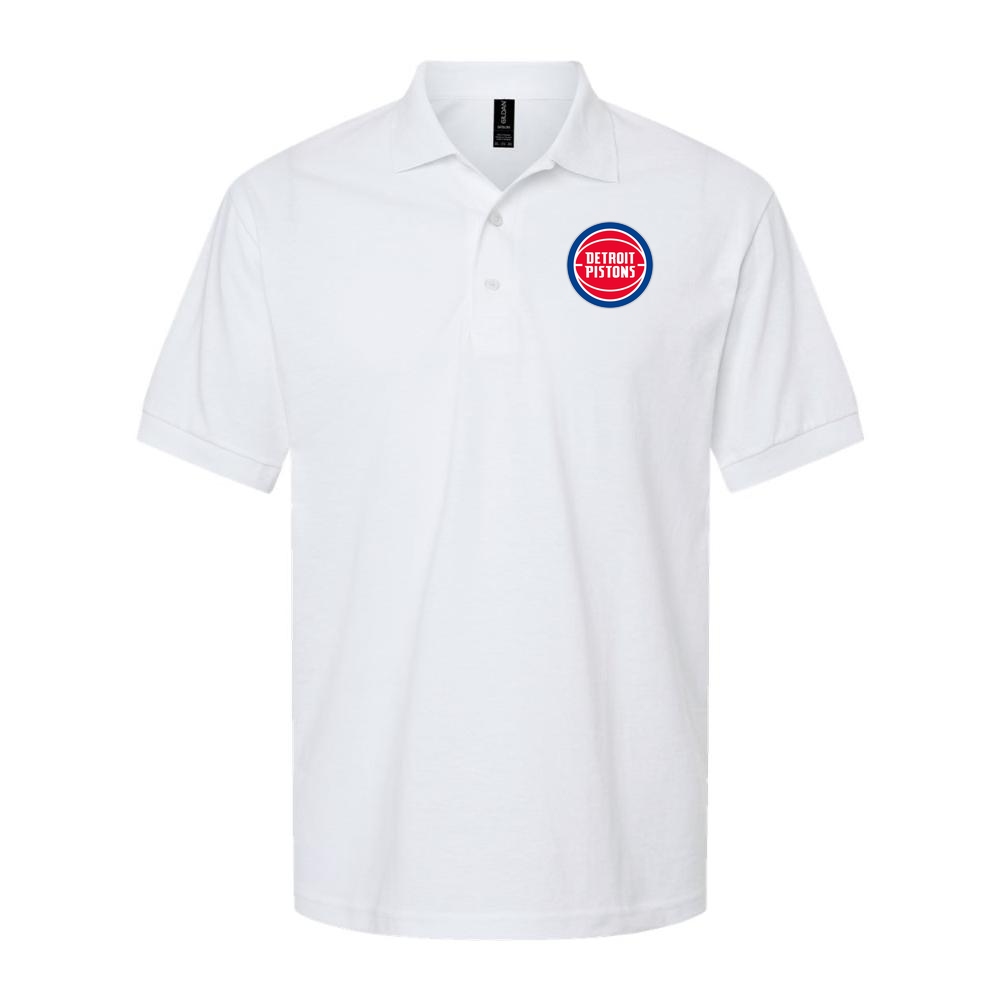 Men's Detroit Pistons Dry Blend Polo - White