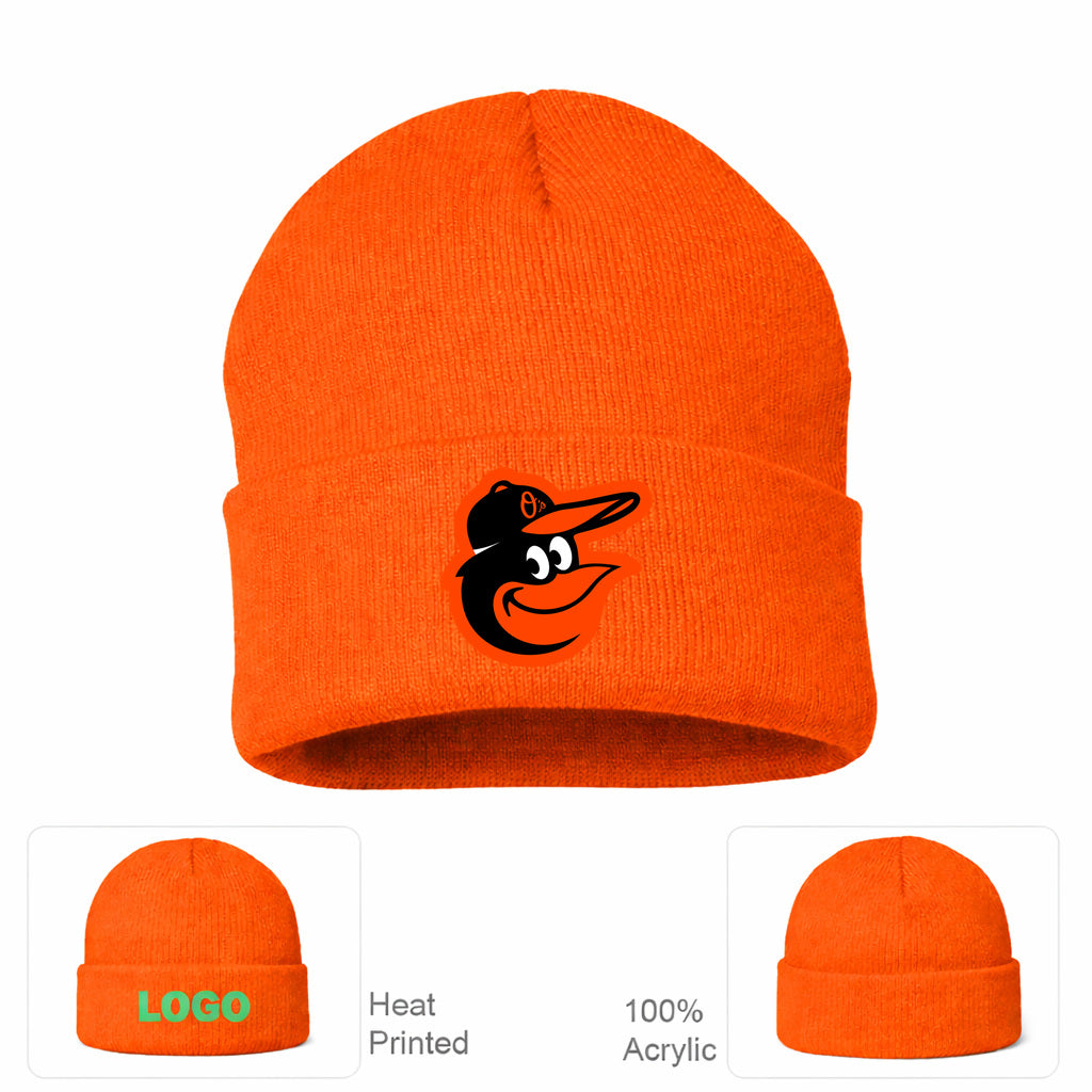 MLB Baltimore Orioles Beanie Hat - Orange