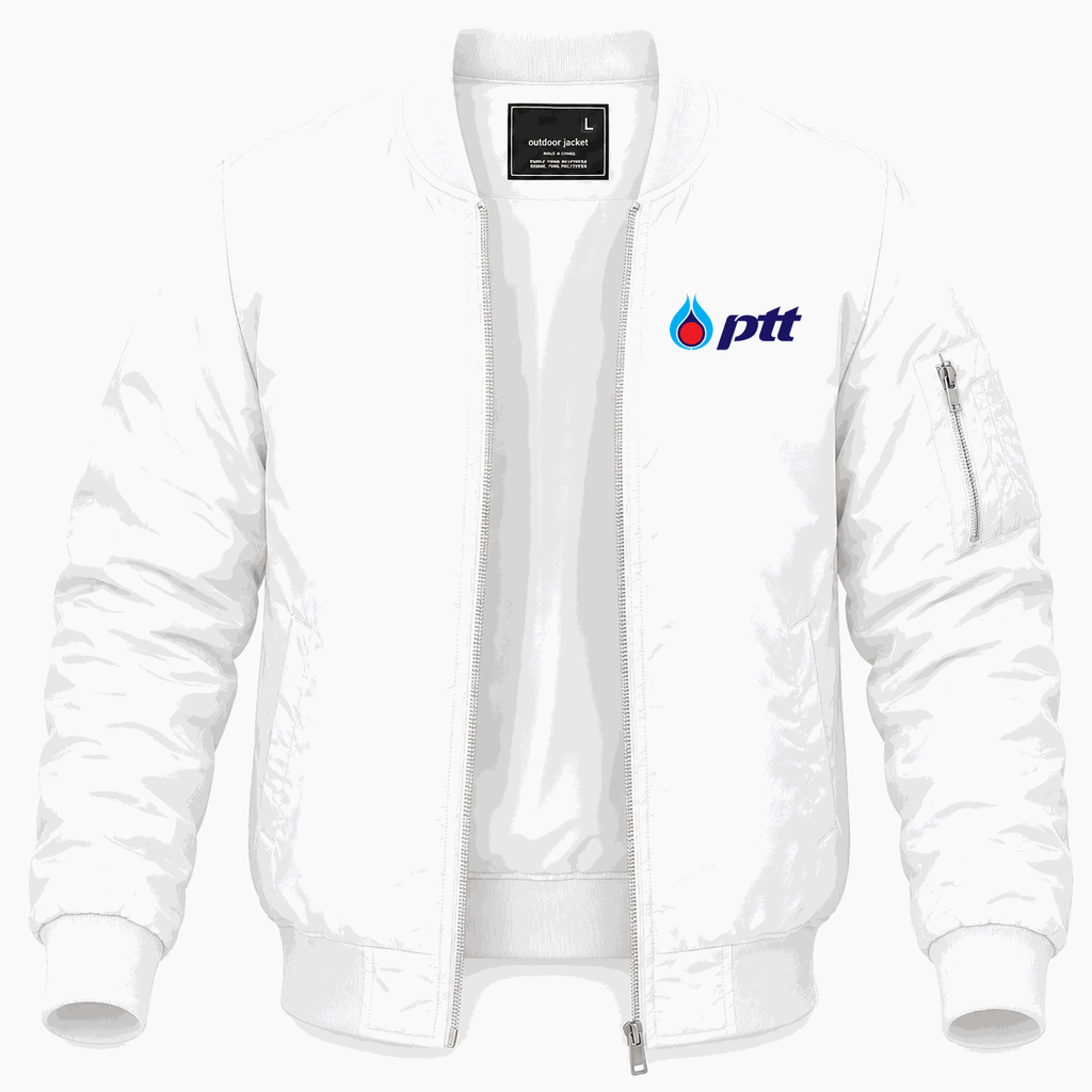 Men's PTT Lightweight Bomber Jacket - White