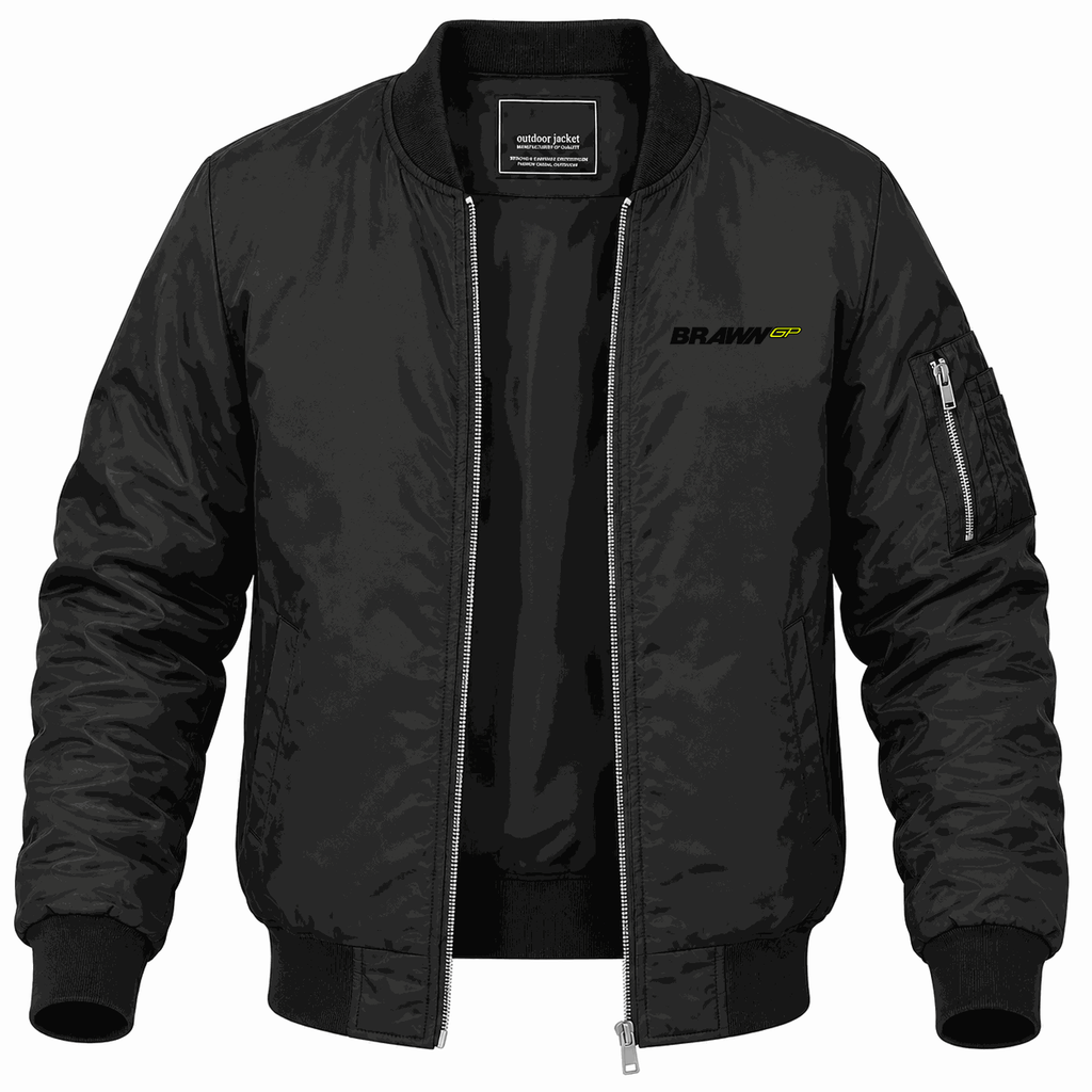 Men's Brawn GP Lightweight Bomber Jacket - Black