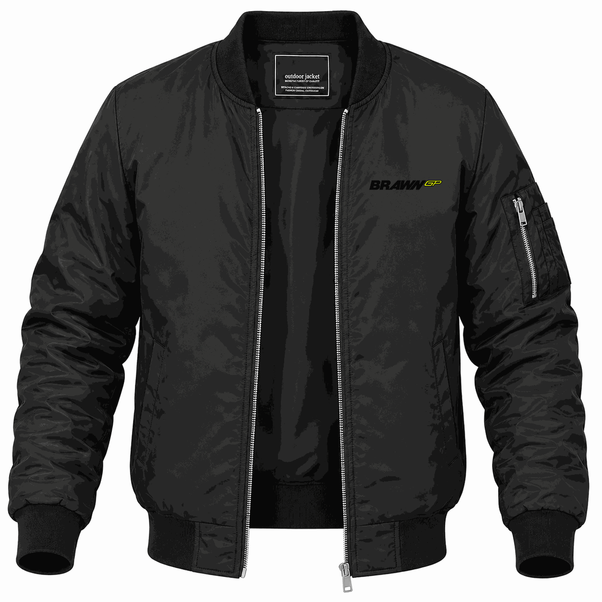 Men's Brawn GP Lightweight Bomber Jacket - Black