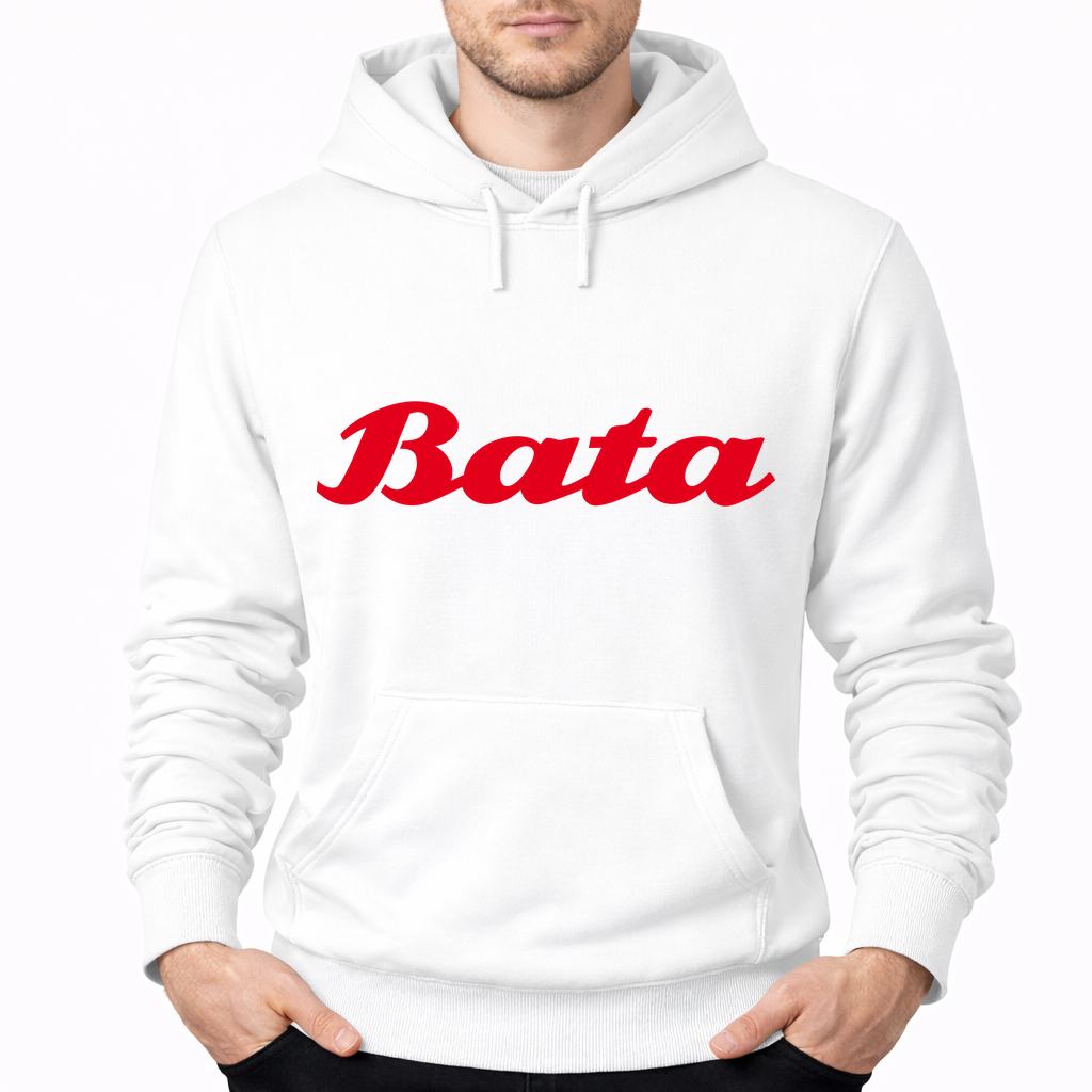Men's Bata Pullover Hoodie - White