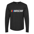 Men's nascar logo Long sleeves Cotton Blend T-Shirt - Black