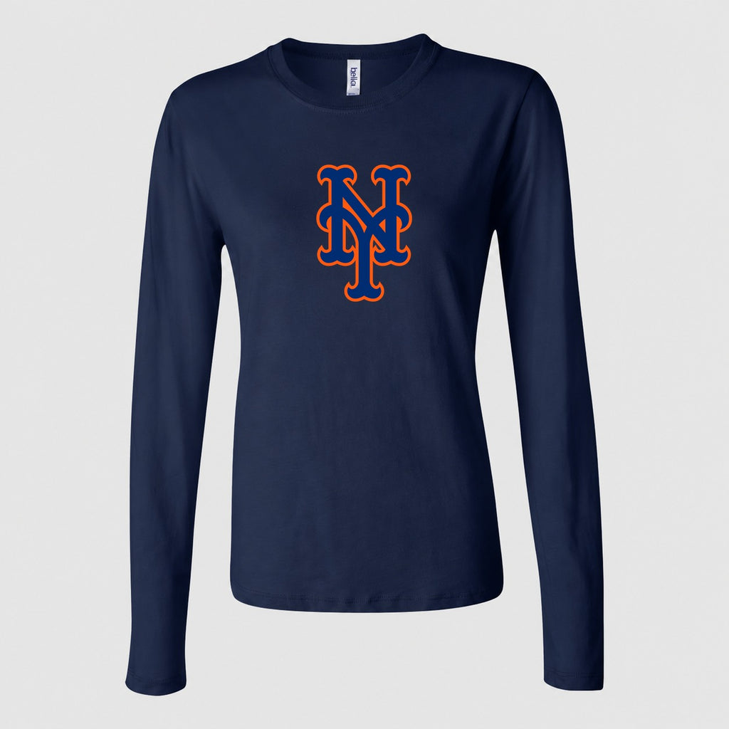 Women's New York Mets Long Sleeve T-Shirt - Navy
