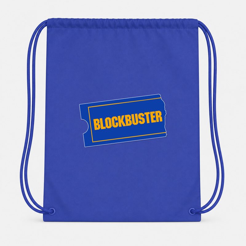 Blockbuster Drawstring Bag - Blue