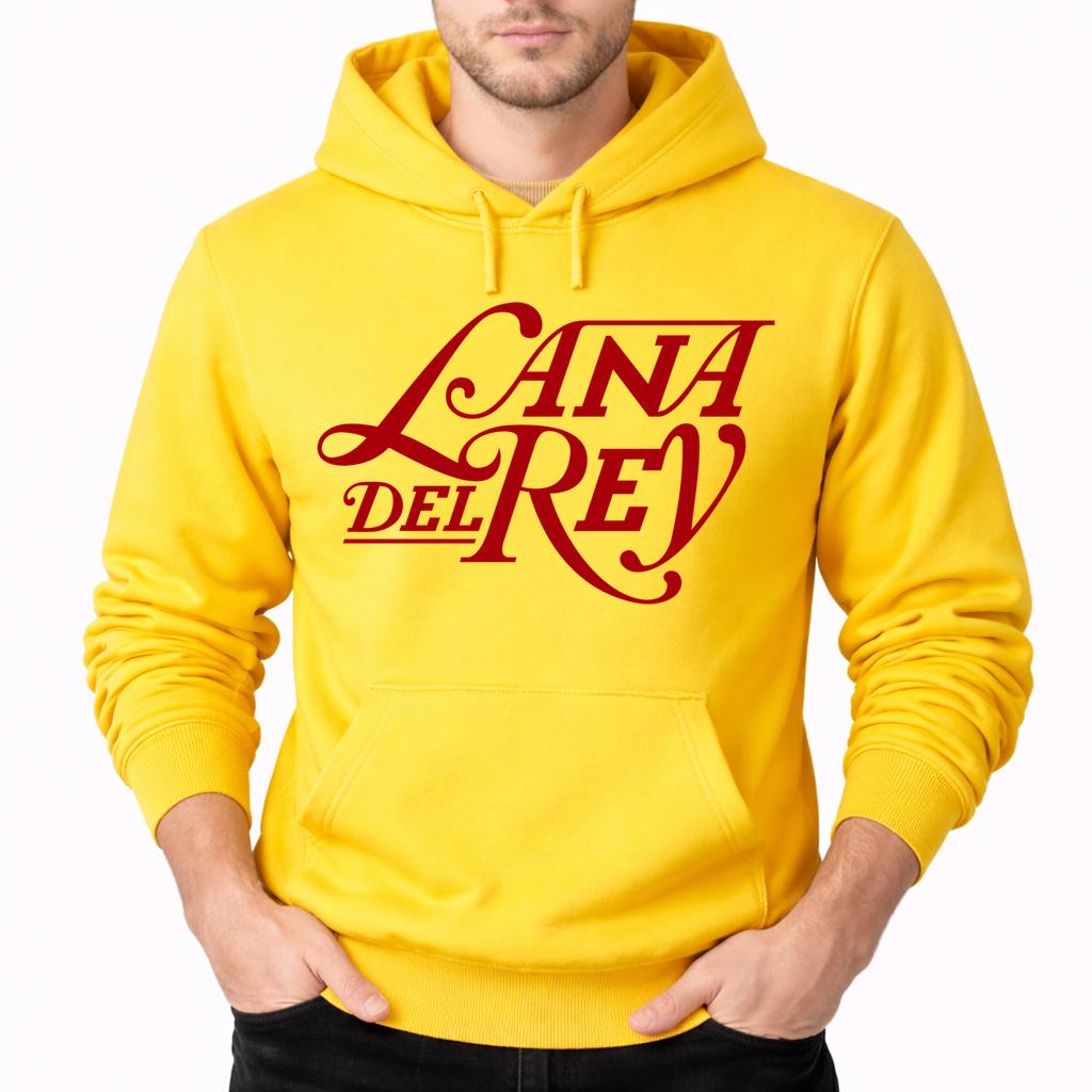 Men's Lana Del Rey Pullover Hoodie - Yellow