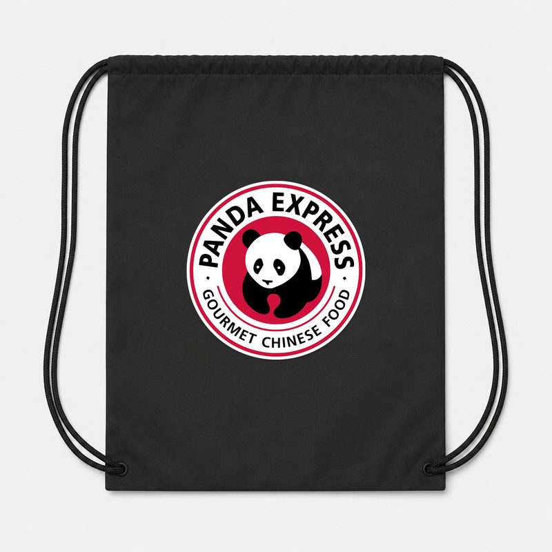 Panda Express Drawstring Bag - Black