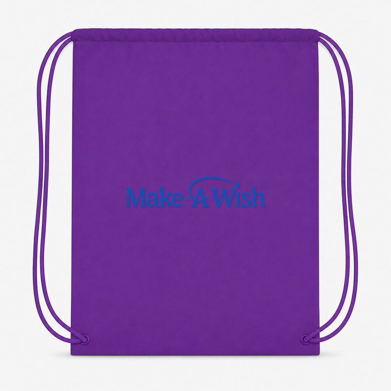 Make A Wish Drawstring Bag - Purple