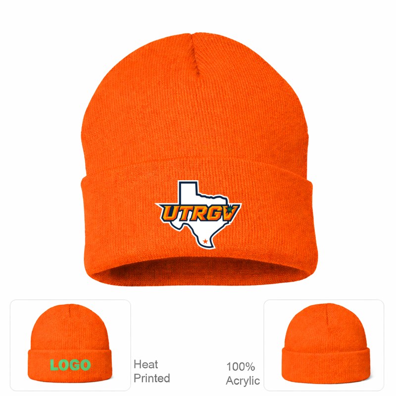 UTRGV Vaqueros Orange Beanie Hat