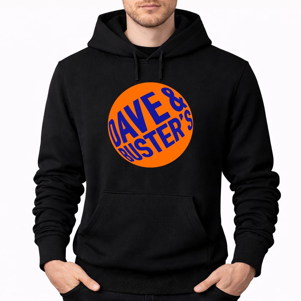 Men's Dave Buster S Pullover Hoodie - Black