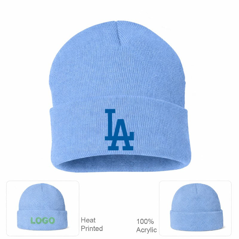 Los Angeles Dodgers Beanie Hat - Sky Blue