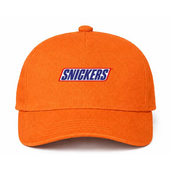 Snickers Logo Orange Dad Baseball Cap Hat
