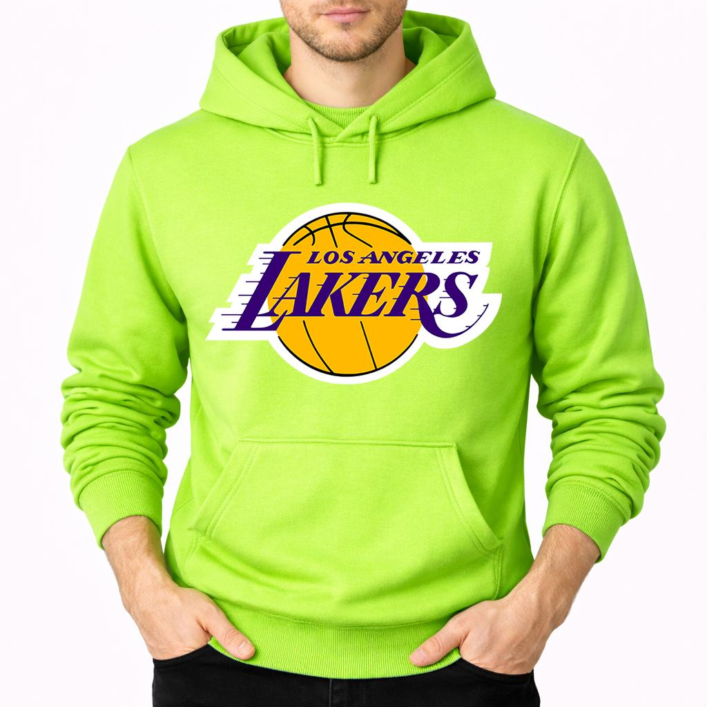 Men's Los Angeles Lakers Pullover Hoodie - Lime green