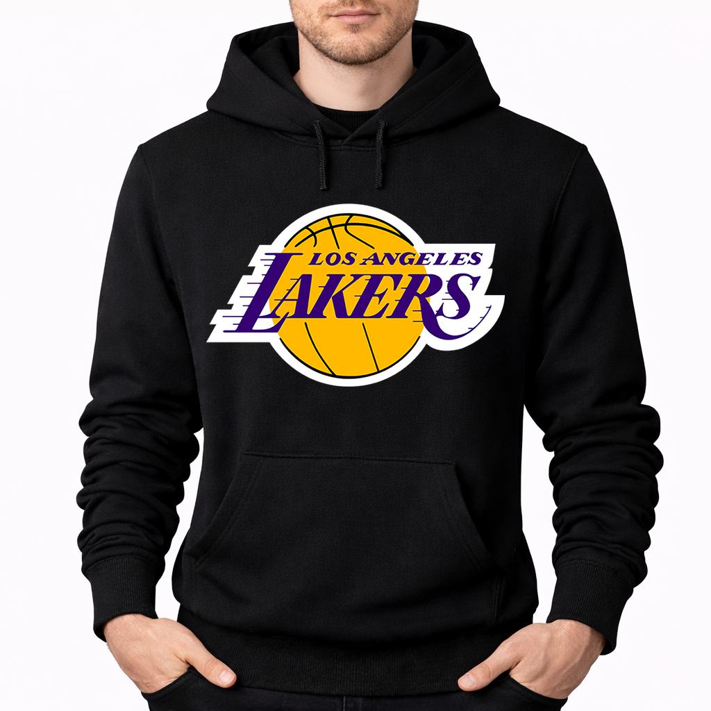 Men's Los Angeles Lakers Pullover Hoodie - Black