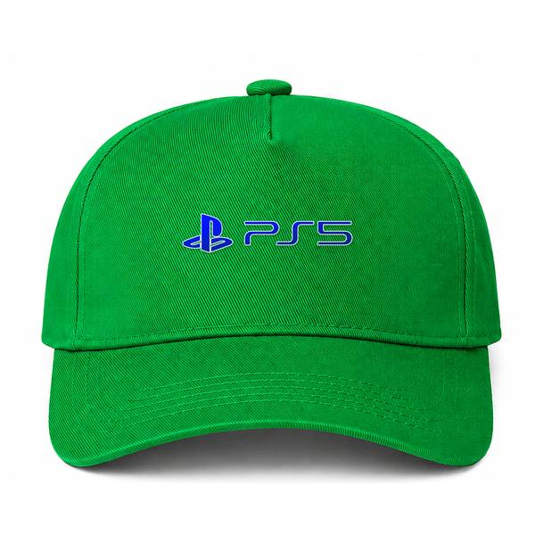 PS5 Official Blue Logo Green Dad Baseball Cap Hat