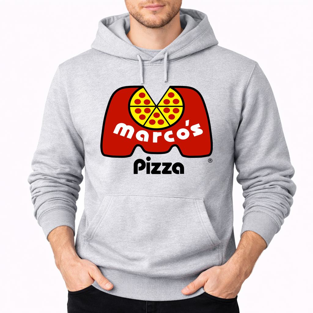 Men's Marcos Pizza Pullover Hoodie - Gray