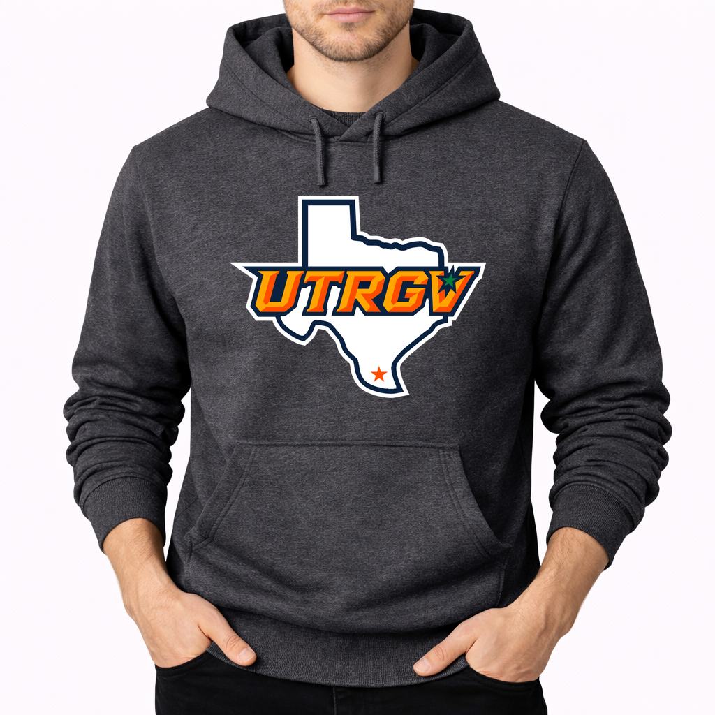 Men's UTRGV Vaqueros Pullover Hoodie - Charcoal